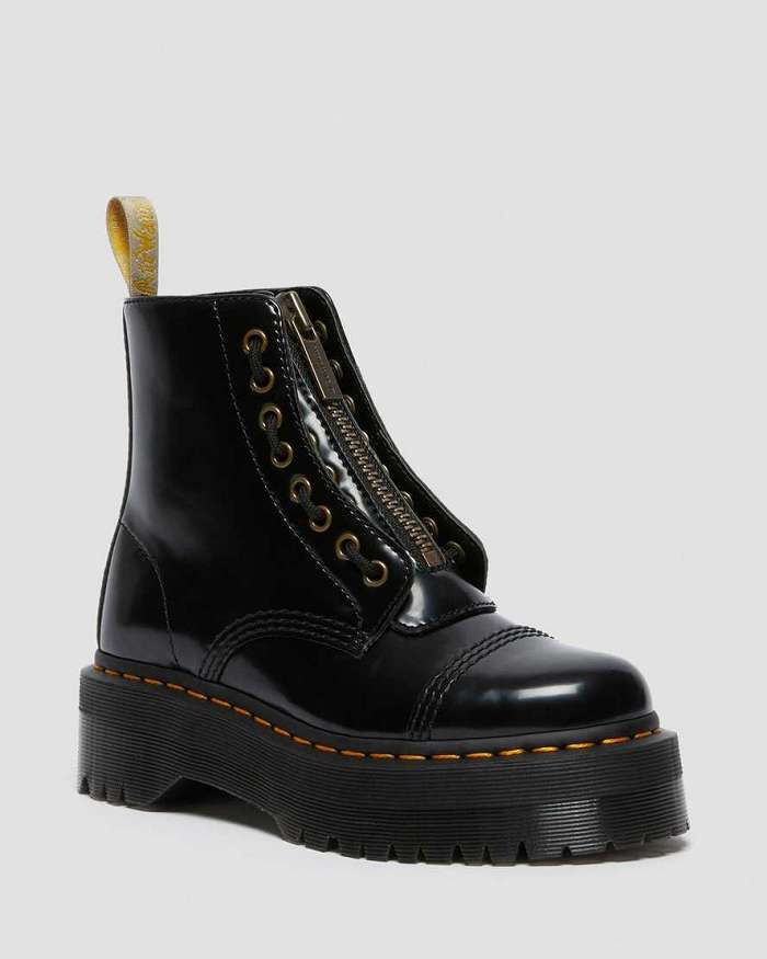 Botas Negras Dr. Martens Vegan Sinclair Mujer Negros MX-65794